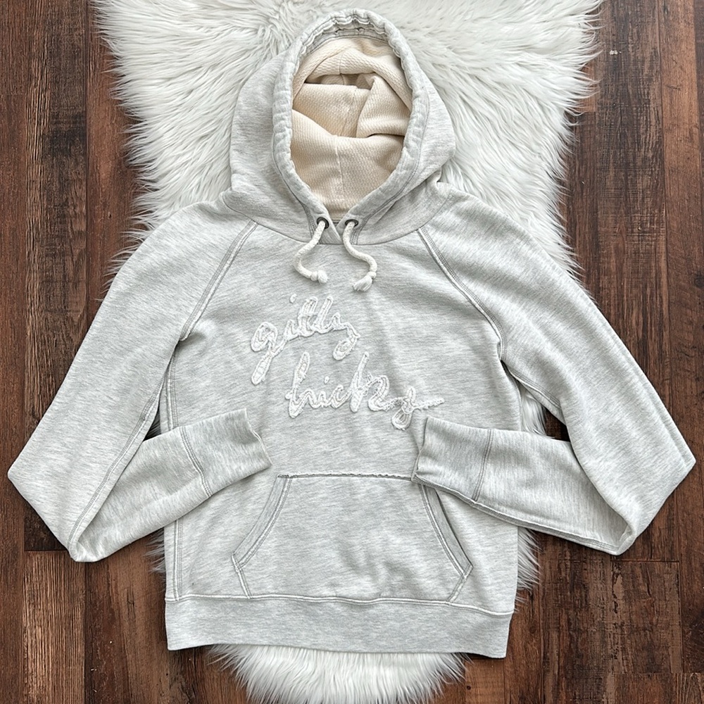 GILLEY HICKS | Vintage Hoodie | Light Grey |    Size L